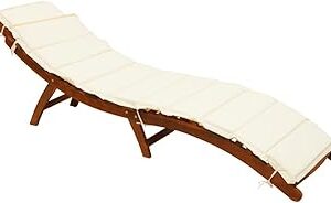 Chaise longue en bois d'acacia massif yatai - résistante aux intempéries et réglable pour le bord de la piscine, le jardin, les sièges extérieurs, la chaise longue de plage. Découvrez le shopping sans frontières avec Diaytar Sénégal