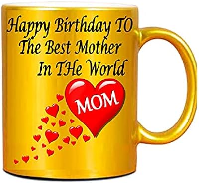 Tasse cadeau personnalisée dorée à impression facile pour occasion spéciale d'anniversaire avec photos