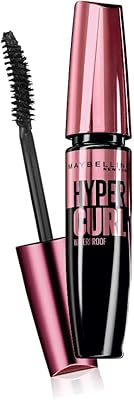 Mascara hyper curl maybelline new york, imperméable, noir, 9,2 g