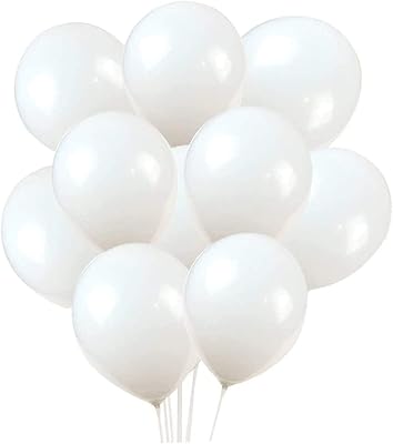 Ballons en latex, paquet de 100, 12 pouces, ballons blancs pour mariages, anniversaires