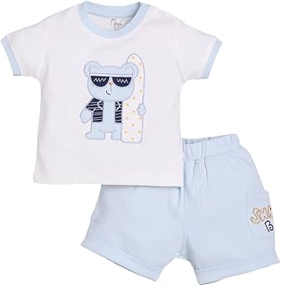Ensemble t-shirt et short 100% pur coton petit garçon