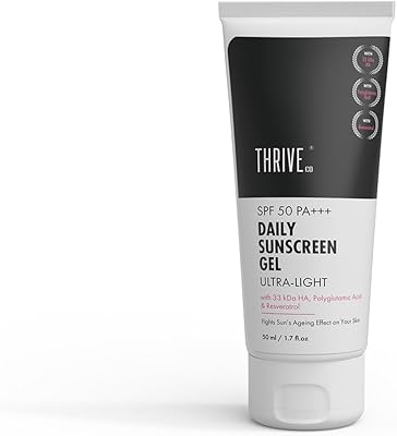 Gel écran solaire quotidien ultra léger à base de minéraux threvico spf 50