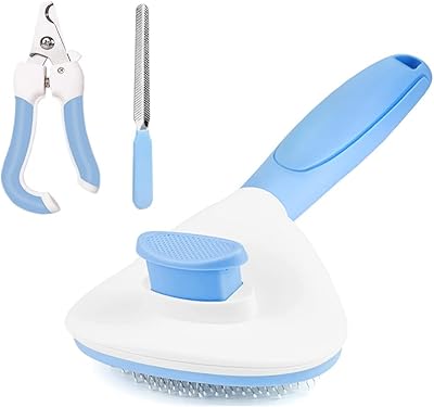 Brosse autonettoyante brosse pour chien et chat de sous-poil ample de grande