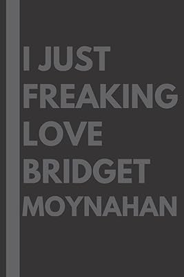 J'adore bridget moynahan : carnet de notes ligné, cadeau d'anniversaire pour les amoureux