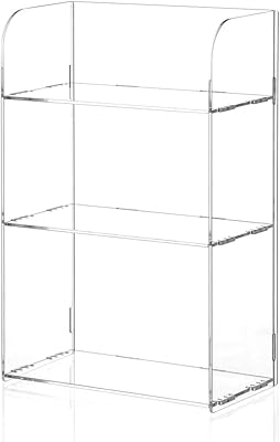 Support de rangement gosalva en acrylique transparent à 3 niveaux pour cosmétiques