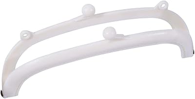 Guangming - 16,5 cm semi-circulaire couleur blanc bonbon arc en plastique baiser fermoir
