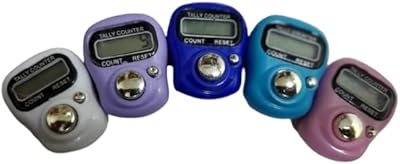 Compteur de doigts électronique yomna, paquet de 5, affichage électronique numérique lcd à