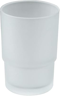 Tasse de rinçage de salle de bain en verre dépoli de remplacement