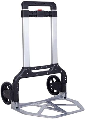 Diable pliable de grande capacité sunrise, chariot à main portable en aluminium, chariot
