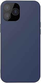 Coque en silicone pour apple iphone 12/12 pro, bleu marine foncé