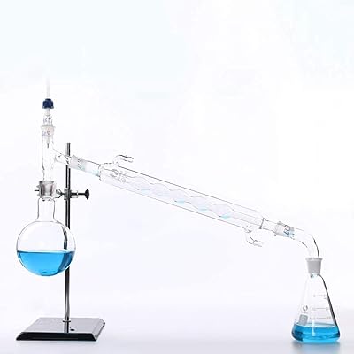Unité de distillation 500 ml, kit de distillation en verre pur, équipement d'expérimentation