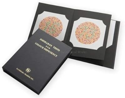 Livre de test de vision des couleurs ishihara avec 38 plaques édition 2021