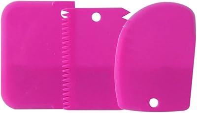 3 pièces couteau à pâtisserie en plastique, grattoir de décoration pour fondant, spatules