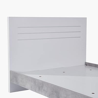 Lit double home box patara avec pied de lit flottant, 120 x 128
