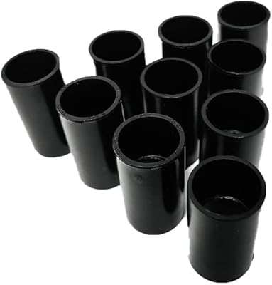 Jeu de connecteurs électriques rexton en pvc, taille 25 mm, 50 pièces, noir