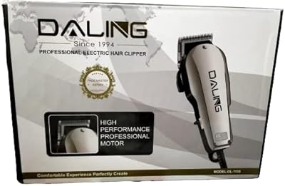 Tondeuse à cheveux électrique professionnelle robuste daling dl-1135 pour hommes (portée 0-12 m)