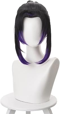Perruque de cosplay mystylecos anime kochou shinobu pour demon slayer kimetsu no yaiba