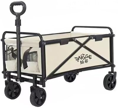 Wagon de camping pliant, chariot pliant robuste, chariot de camping et de jardin