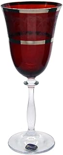 Ensemble de verres bohemia s p rouge 6 pièces 250 ml