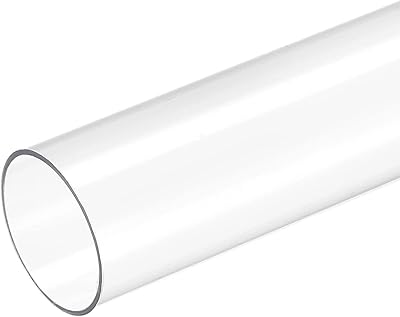 Tuyau en plastique polycarbonate rigide de conception ronde et transparente 12"