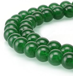 Perles brc pierre précieuse de jade naturelle en vrac, rondes de 8 mm