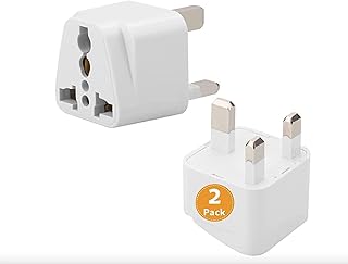 Adaptateur de prise électrique fiable [paquet de 2] états-unis/canada/ue/au vers émirats arabes unis
