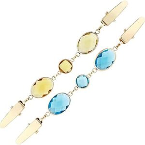 Clip pour cardigan, pince pour pull, pince pour robe pull, bijoux vintage, pince pour col châle, avec chaîne assortie, pour robe classique, écharpe, vêtements, chemise, 2 pièces, 2 styles (jaune + bleu), 1, strass en zinc. Diaytar Sénégal : Simplicité, rapidité, économie