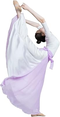 Jupe de danse lyrique pour femme, jupe de ballet longue portefeuille, jupe longue