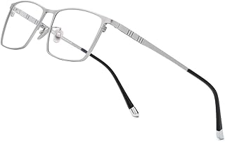 Monture de lunettes en titane pour hommes, lunettes de vue carrées complètes f85641