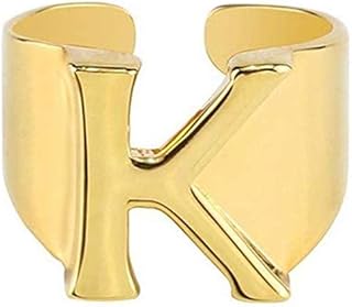 Collier pour femme avec pendentif en forme de grande lettre en or