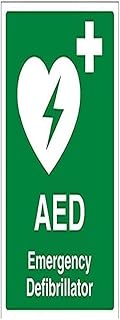 Vsafety 31034an-s aed signal d'appareil d'épilation d'urgence - image - 150 mm x