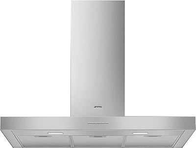 Smeg kbt900xe, hotte cheminée plate 90 cm - décoration murale inox - garantie