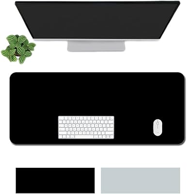 Grand sous-main de bureau, tapis de souris en cuir pu, antidérapant, imperméable, protection