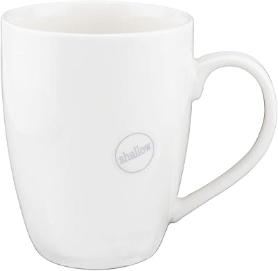 Tasse en porcelaine blanche peu profonde, 350 ml, ts-wh-50