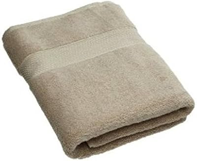 Serviettes de bain de luxe en coton épais beige 550 g/m2, 90x170 cm