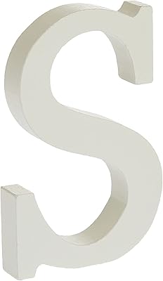 Rosy moment lettre de l'alphabet en bois à suspendre au mur pour chambre d'enfant, longueur 12 cm, blanc s, hcr-4702s. Diaytar Sénégal : Des promotions qui ont du sens