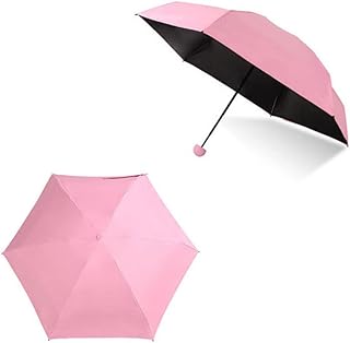 Parapluie solaire portable pour protection uv, pliable, pour femme, capsule imperméable, petite poche