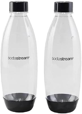 Bouteille de carbonatation sodastream, 1 litre, lavable au lave-vaisselle - paquet de 2