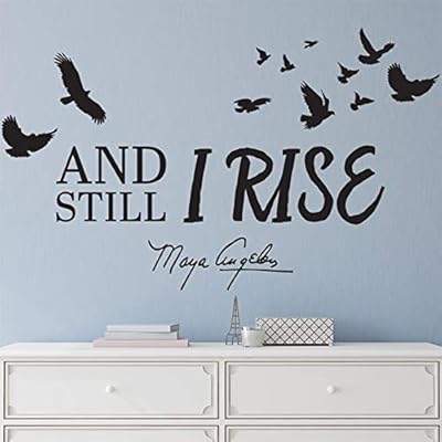 Still i rise maya angelou autocollant mural en vinyle avec citation africaine – décoration d'intérieur inspirante – adhésif et réutilisable – 23,6" x 35,9". Diaytar : Connectez-vous aux meilleures offres