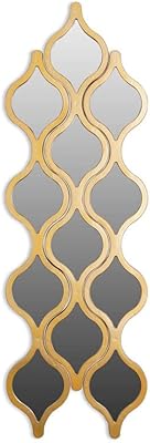 Miroirs décoratifs goldie, lot de 3, taille 12 x 71,5 x 2 cm