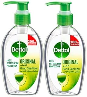 Désinfectant pour les mains dettol original, paquet de 2, 200 ml