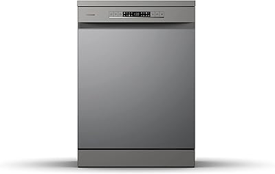 Lave-vaisselle sur pied hisense, 13 couverts, 8 programmes, argent - hs622e90g - 1
