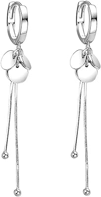 Boucles d'oreilles créoles en argent sterling 925 pour femmes boucles