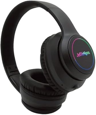 Casque bluetooth sans fil jelly moons, supra-auriculaire, éclairage rvb, bluetooth 5.1, port aux
