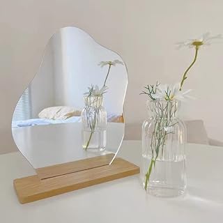 Miroir de maquillage en acrylique de bureau vertical esthétique sans cadre pour chambre