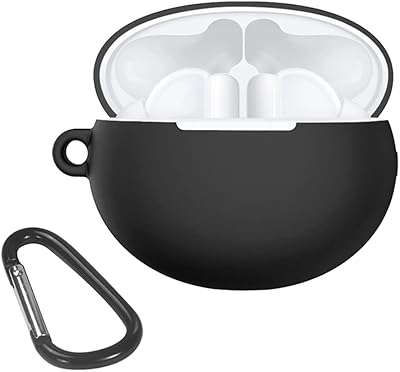 Coque en silicone antidérapante douce et fine pour huawei free buds 4i (noir)