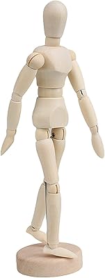 1 mannequin en bois pour hommes 30 cm-12" sculpture de croquis de corps humain avec poupée. Révolutionnez votre façon d'acheter avec Diaytar