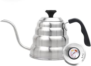 Bouilloire à café goose, bouilloire goutte à goutte, 1 litre, thermomètre intégré