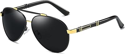 Lunettes de soleil polarisées nalanda pour hommes avec lentille hd uv400, lunettes
