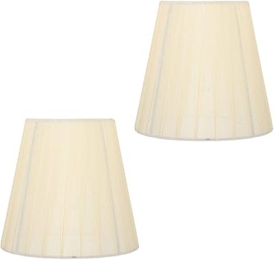 Sherchpry sia lustre 2 pièces abat-jour en gaze abat-jour de table en tissu